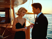 Stable Diffusion V35 Medium generated image for Luxury Yacht Romance - Retro