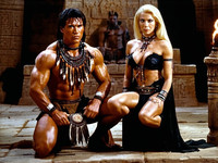 Stable Diffusion V35 Medium generated image for Tribal Guardian's Desire - Retro