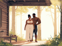 Stable Diffusion V35 Medium generated image for Cabin in the Woods - Soft