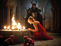 Wan V2.2 A14B generated image for Altar of Desire - Dark Fantasy