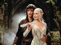 Wan V2.2 A14B generated image for Fantasy Romance in the Whispering Grove - Dark Fantasy