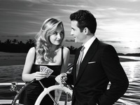 Wan V2.2 A14B generated image for Luxury Yacht Romance - Film Noir