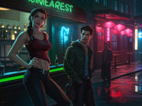 Wan V2.2 A14B generated image for Speakeasy Hidden Tension - Neo Noir