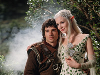 Wan V2.2 A14B generated image for Fantasy Romance in the Whispering Grove - Retro