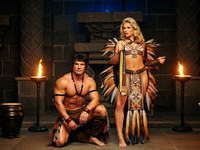 Wan V2.2 A14B generated image for Tribal Guardian's Desire - Retro