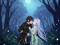 Wan V2.2 A14B generated image for Fantasy Romance in the Whispering Grove - Soft