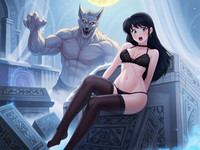 Wan V2.2 A14B generated image for Moonlit Horror-Erotica Blend - Soft