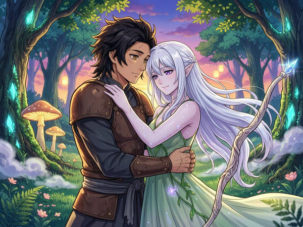 Wan V2.7 (NSFW) — Fantasy Romance in the Whispering Grove — Anime