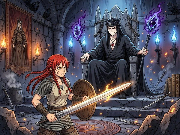 Wan V2.7 (NSFW) — The Shieldmaiden and the Dark Lord — Anime
