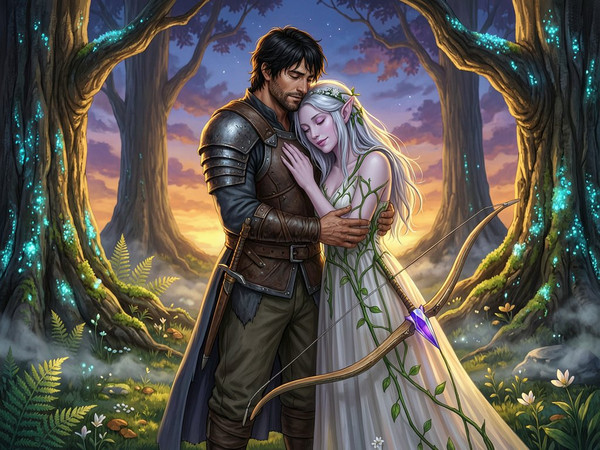 Wan V2.7 (NSFW) — Fantasy Romance in the Whispering Grove — Digital Art