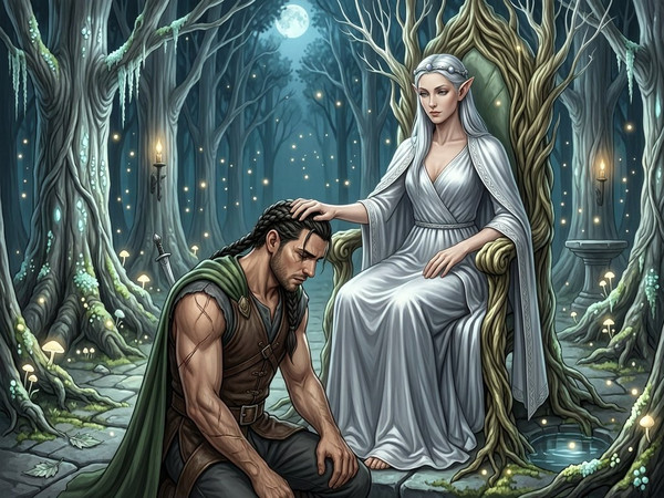 Wan V2.7 (NSFW) — The Elven Queen's Champion — Digital Art