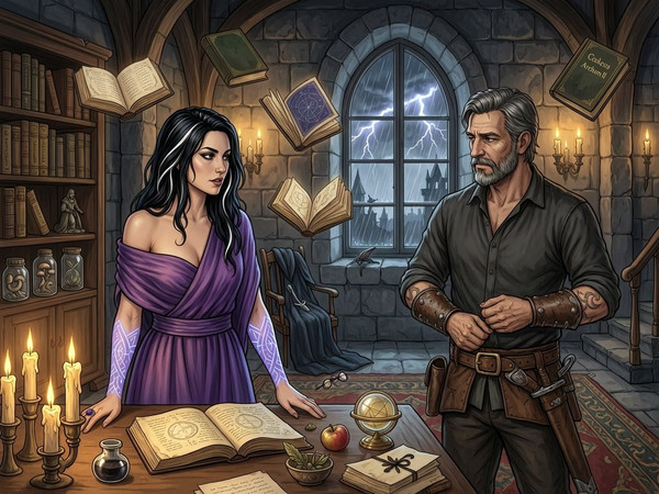 Wan V2.7 (NSFW) — A Night in the Sorceress's Tower — Digital Art