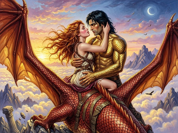 Wan V2.7 (NSFW) — Dragonrider at Dawn — Classic Romance