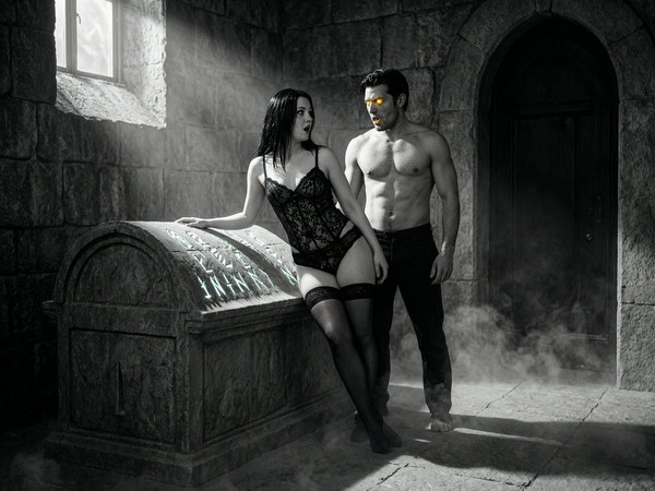 Wan V2.7 (NSFW) — Moonlit Horror-Erotica Blend — Film Noir