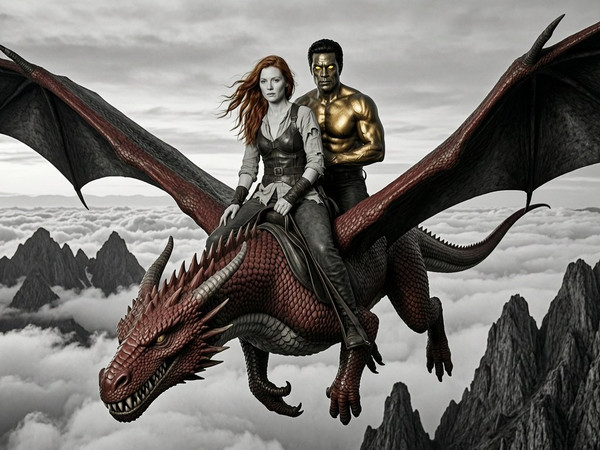 Wan V2.7 (NSFW) — Dragonrider at Dawn — Film Noir