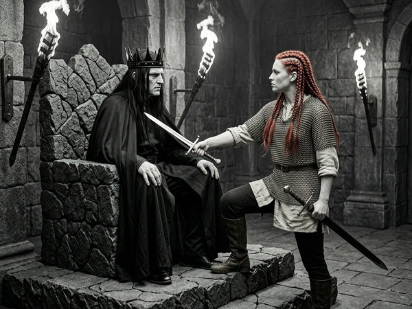 Wan V2.7 (NSFW) — The Shieldmaiden and the Dark Lord — Film Noir