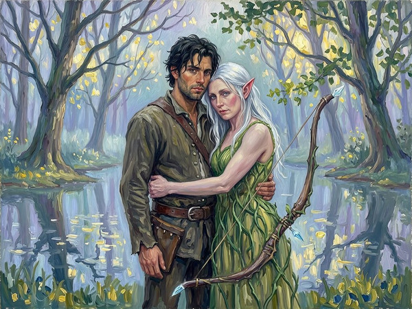 Wan V2.7 (NSFW) — Fantasy Romance in the Whispering Grove — Impressionism