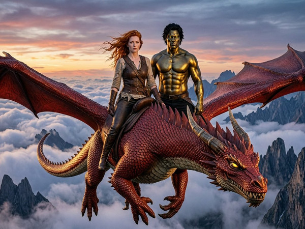 Wan V2.7 (NSFW) — Dragonrider at Dawn — Neo Noir