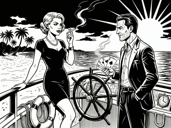 Wan V2.7 (NSFW) — Luxury Yacht Romance — Noir Comic