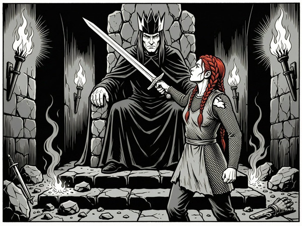 Wan V2.7 (NSFW) — The Shieldmaiden and the Dark Lord — Noir Comic