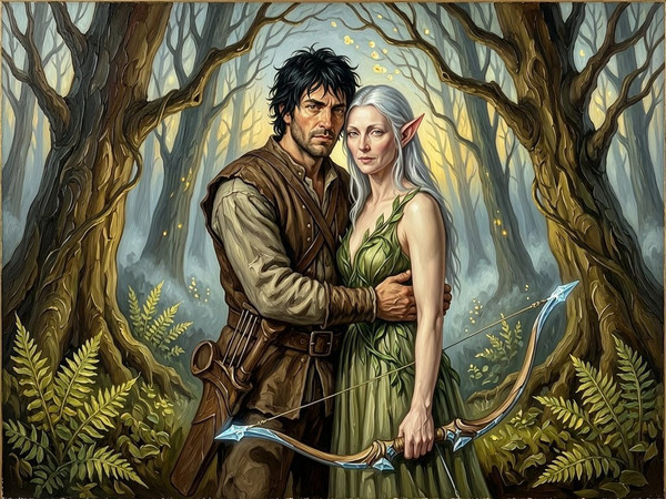 Wan V2.7 (NSFW) — Fantasy Romance in the Whispering Grove — Oil Painting