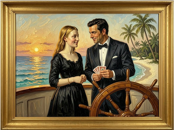Wan V2.7 (NSFW) — Luxury Yacht Romance — Oil Painting