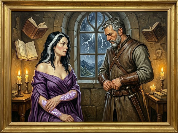 Wan V2.7 (NSFW) — A Night in the Sorceress's Tower — Oil Painting