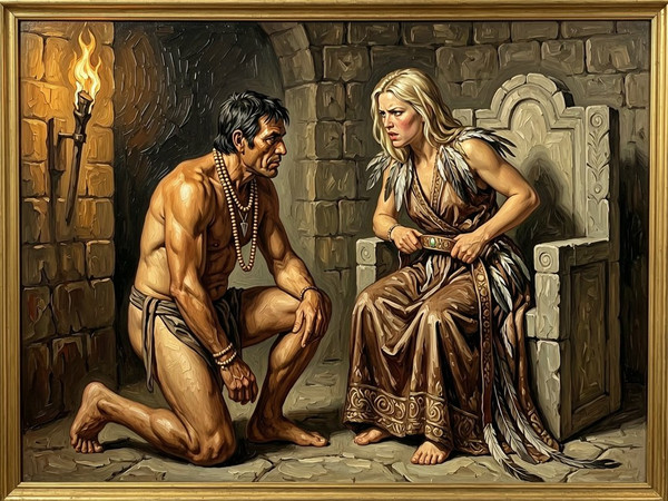 Wan V2.7 (NSFW) — Tribal Guardian's Desire — Oil Painting