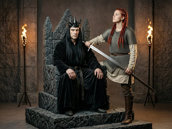 Wan V2.7 (NSFW) — The Shieldmaiden and the Dark Lord — Photorealistic