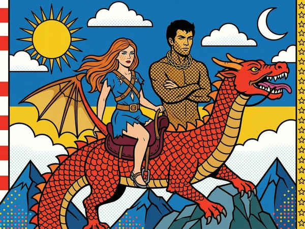 Wan V2.7 (NSFW) — Dragonrider at Dawn — Pop Art