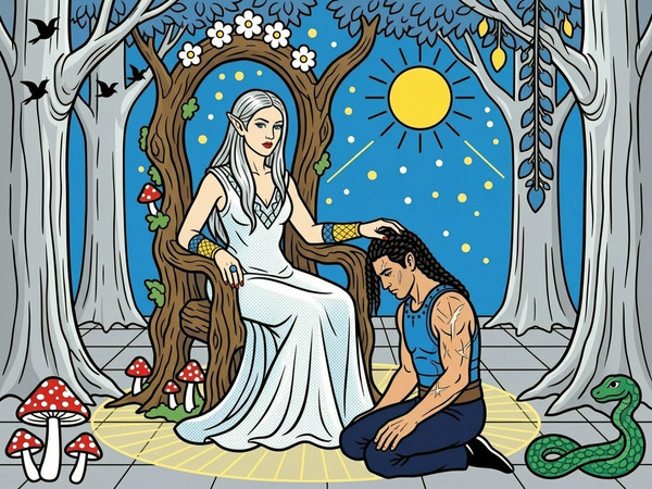 Wan V2.7 (NSFW) — The Elven Queen's Champion — Pop Art