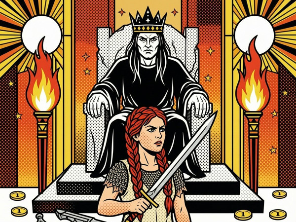 Wan V2.7 (NSFW) — The Shieldmaiden and the Dark Lord — Pop Art
