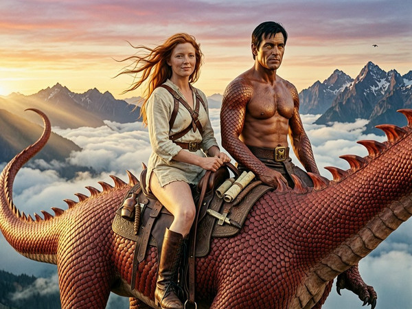 Wan V2.7 (NSFW) — Dragonrider at Dawn — Retro