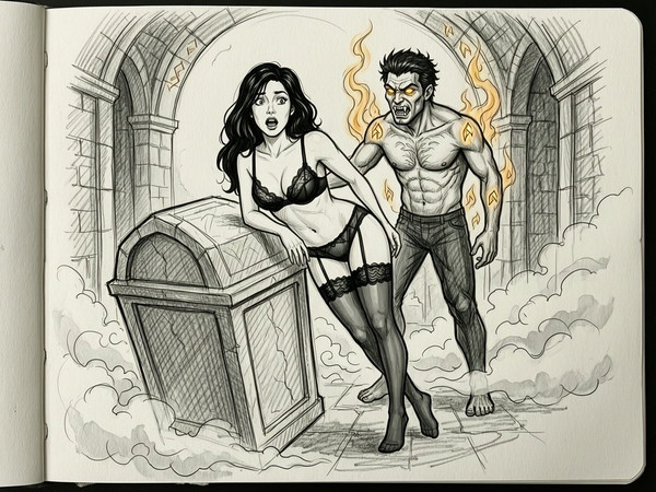 Wan V2.7 (NSFW) — Moonlit Horror-Erotica Blend — Sketch