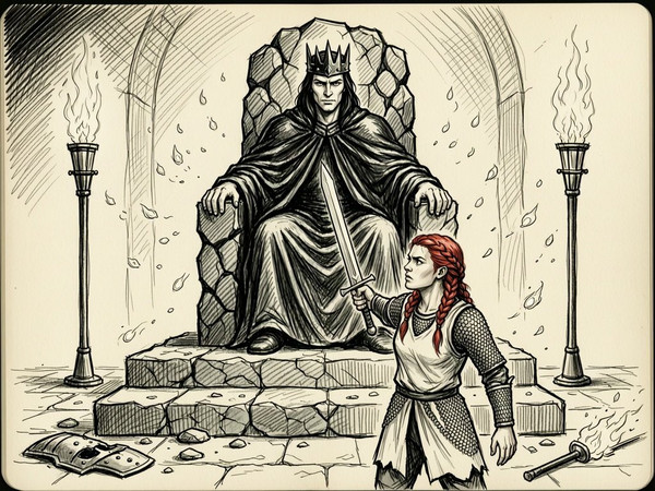Wan V2.7 (NSFW) — The Shieldmaiden and the Dark Lord — Sketch