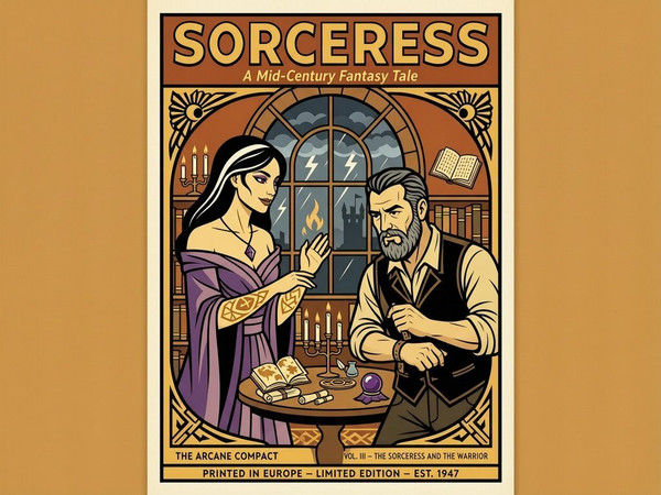 Wan V2.7 (NSFW) — A Night in the Sorceress's Tower — Vintage Poster