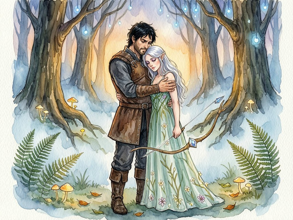 Wan V2.7 (NSFW) — Fantasy Romance in the Whispering Grove — Watercolor