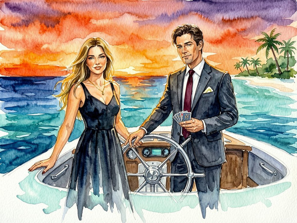 Wan V2.7 (NSFW) — Luxury Yacht Romance — Watercolor