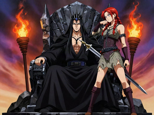 Z-Image Turbo — The Shieldmaiden and the Dark Lord — Anime