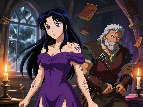 Z-Image Turbo — A Night in the Sorceress's Tower — Anime