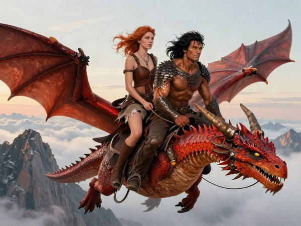 Z-Image Turbo — Dragonrider at Dawn — Digital Art