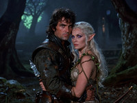 Z-Image Turbo generated image for Fantasy Romance in the Whispering Grove - Dark Fantasy