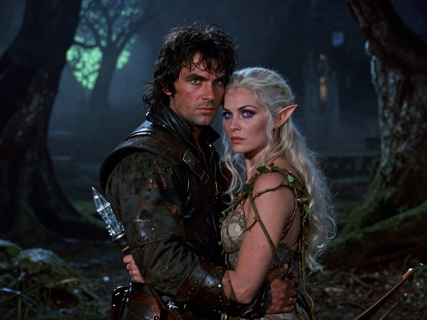 Z-Image Turbo — Fantasy Romance in the Whispering Grove — Dark Fantasy