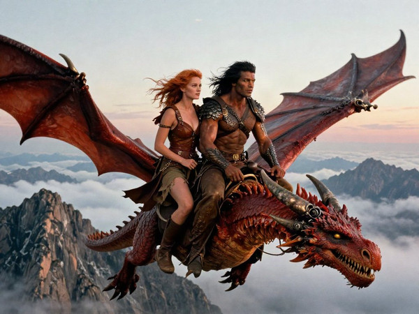 Z-Image Turbo — Dragonrider at Dawn — Dark Fantasy