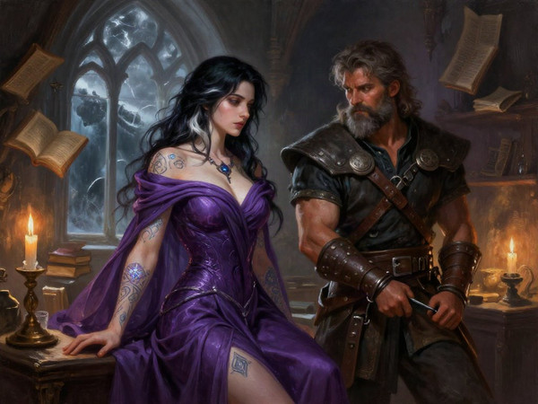 Z-Image Turbo — A Night in the Sorceress's Tower — Epic Fantasy