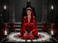 Z-Image Turbo generated image for Altar of Desire - Film Noir