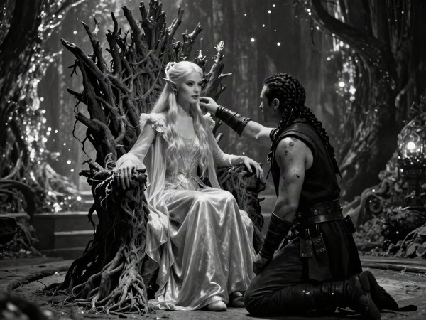 Z-Image Turbo — The Elven Queen's Champion — Film Noir