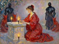 Z-Image Turbo — Altar of Desire — Impressionism