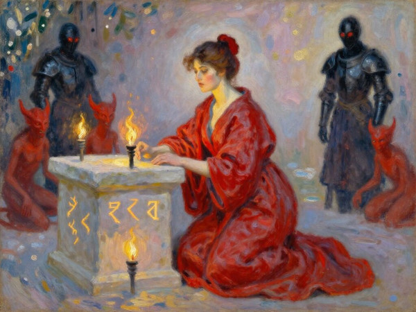 Z-Image Turbo — Altar of Desire — Impressionism