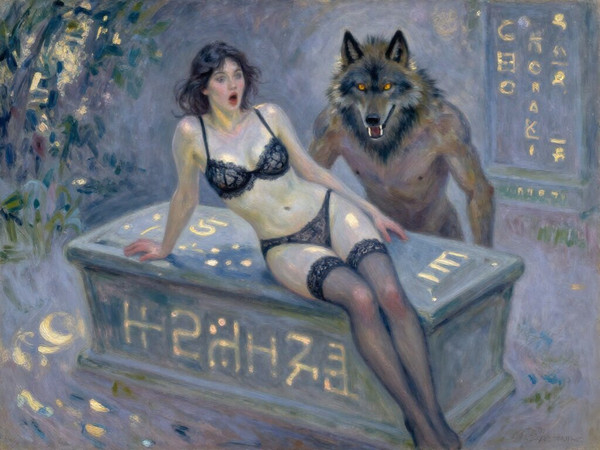 Z-Image Turbo — Moonlit Horror-Erotica Blend — Impressionism